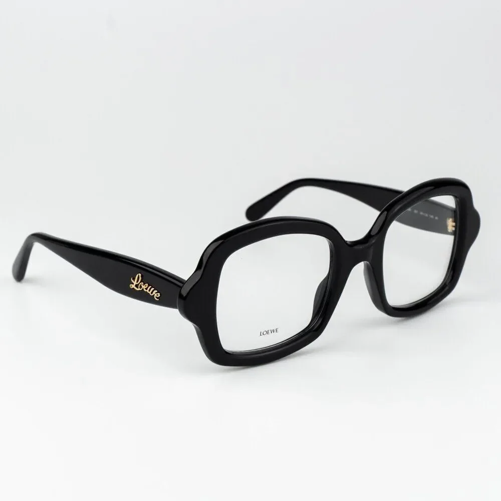Loewe CURVY Women Eyeglasses Black Square LW50066I 001 BRAND NEW